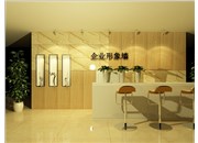 前臺接待臺和形象墻如何裝飾，德軒點亮您的企業(yè)文化